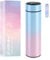 Flintronic Thermosflasche, 500ML Wasserflasche Vakuum Isolierbecher 304 Edelstahl, LCD-Touchscreen Temperaturanzeige, Gradient Smart Mug Trinkflasche, Ideal für Hitze und Kälte -Farbverlauf grün