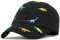 GEMVIE Cappello con Visiera Neonati Bambino Estivo Cappellini da Baseball Cotone Berretto Baseball Strisce Protezione Solare Regolabile (Nero)