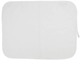 Saunasitzauflage weiß mit Schlaufe ca. 40x52 cm | für Dampfbad, Hamam, Sauna und Infrarotkabine | Hygienische Dünne Auflage mit Aufhänger (ca. 38 g)