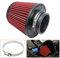 Baceyong - Filtro dell’aria per auto, rosso, universale, ad alte prestazioni, per kit aspirazione d’aria da 76 mm