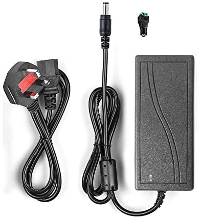 Arotelicht LED Strip Power Supply 12V 3A, 60W Adapter AC 100-240V to DC 12V Driver Transformer with IEC Connector for Light Strip SMD 3528/5050 COB