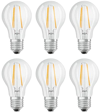 NCC-Licht 6 x LED Lampe mit Tageslichtsensor, 6W E27 klar neutralweißes Licht, Ersetz Glühbirne mit 60W, Auto On/Off