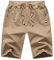 Tansozer Kurze Hose Herren Shorts Sommer Jogginghose Kurz Baumwolle Gym Sweat Shorts Herren Sport Fitness Training Shorts Khaki XL
