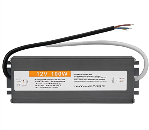 LED Trafo 12V 100W DC Netzteil Outdoor IP67 Wasserdicht Transformateur für LED Streifen