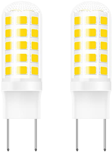 G8 Led Bulb Dimmable for GE Microwave Oven, 120V 50W Kitchen Over Stove Light/Surface Light Bulb for GE Over The Range Microwave Hood, Replaces WB08X10057 WB08X10051, 5W 500LM Warm White 3000K, 2 Pack