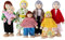 Cobee Dollhouse Family Figures - 7 Pieces Wooden Doll House People, Mini Pretend Play Miniature Figures (C)
