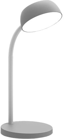 Unilux LED Schreibtisch-Leuchte Tamy hellgrau, flexibel biegbarer Arm, 3000K