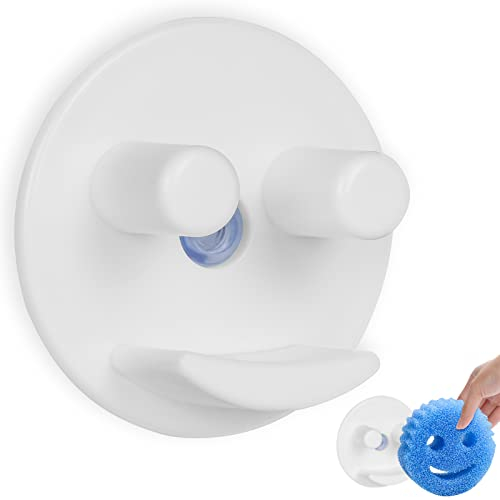 AUAUY Porte Éponge Évier Cuisine, Porte-éponge, 1 pcs Porte-éponge Auto-adhésif pour Accessoires De Cuisine, Porte-éponge Salle de Bain avec Installation à Ventouse (Éponges Non Incluses)