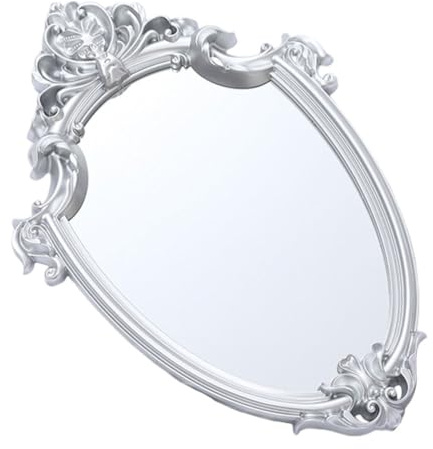 Cabilock Retro Wandspiegel Im Europäischen Stil 16.34X11.42 Zoll Royal Court Style Spiegel Für Badezimmer Wohnzimmer Vintage Wanddeko