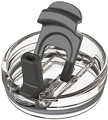 Zukro Replacement Lid for 50 oz & 40 oz cold1 Reduce Tumbler, Fit for 42 oz, 35 oz, 30 oz Yeti Rambler Tumbler, Press-in Leakproof 2-in-1 Flip Straw Lid fit for Hydrapeak 40 oz Cup, Black