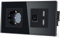 TAWOIA Schuko steckdose,1 Fach mit 1/2 Computer RJ45 Cat6 Internet Steckdose und 1/2 USB (2.4A) Schnittstelle,Kristallglas Rahmen Unterputzdose,Steckdose für,16A,Steckdose mit Usb Schwarz,86 * 157 mm