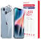 Rückseite Schutzfolie für iPhone 14, 2 Stück Panzer Schutz Glas + 2 Stück Kamera Panzer Schutz Glas, HD Klar Schutzglas Panzerfolie, Displayschutzfolie-kratzfest -keine Luftblasen -9H-Härteglas