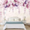 KoKoty Papier Peint Soie Panoramique Fleurs de pivoine violette dessinées à la main-300 x 250 cm-Personnalisé 3D Poster Geant Mural fond décoration murale papier peint