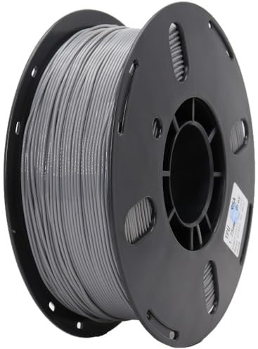 RANKI TPU-Filament, 1,75 mm, 95 A, flexibles TPU, 3D-Drucker-Filament, Maßgenauigkeit +/- 0,05 mm, 1-kg-Spule (Grau)