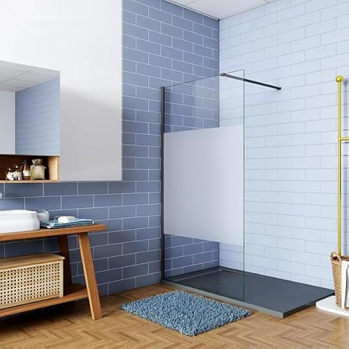 Acezanble 85cm Duschwand Walk In Dusche Duschabtrennung Duschtrennwand ESG 8mm Glas H200cm