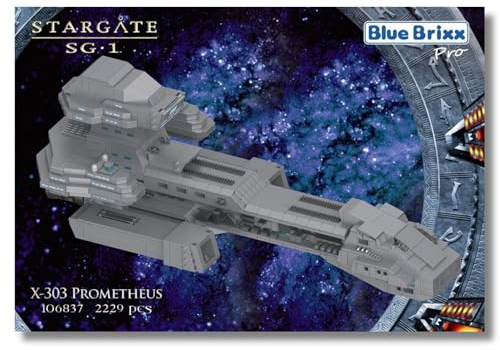 BlueBrixx Pro 106837 – Stargate X-303 Prometheus aus Klemmbausteinen mit 2229 Bauelementen