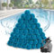 PEUTIER 1800g Sfere Filtranti per Piscina, Blu Sfere Filtranti a Sabbia, Palline Filtranti per Piscina Sistemi di Filtraggio a Sabbia (Pari a 68,04kg di Sabbia Filtrante per Piscina)