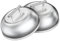 onlyfire Tapa para Hamburguesas de Acero Inoxidable para Parrilla y Camping, Cúpula para Fundir Queso, Funda Redonda, 23×23×7 cm, 2 Piezas