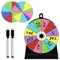 AVCXEC Glücksrad Zum Drehen, 15 * 20 cm Glücksrad Spielzeug mit 3 Drehen und 2 Markierstift, Glücksrad Zum Selbstgestalten, Roulette Spiel, für Lotteriespiele Wortspiele Karneval Party Karneval