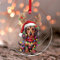 Weihnachtsschmuck 2024 Dackel mit Geweih, Acryl, hängende Ornamente, Haustier-Porträt, Bulldogge, Boxer, Anhänger, Haustier-Gedenkgeschenk, Andenken, Sammlerstück, Geschenk, Baumschmuck, Strumpf,