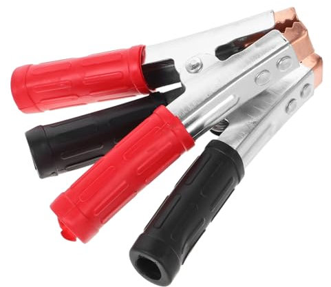 BUGUUYO Starthilfekabelklemmen Batterieklemme Elektrische Prüfklemme Isolierte Batterie Verdickter Clip Robuste Verdrahtungsklemme