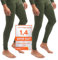 Celodoro 2er Pack Herren Ski- und Thermounterhose Light - Olive XL