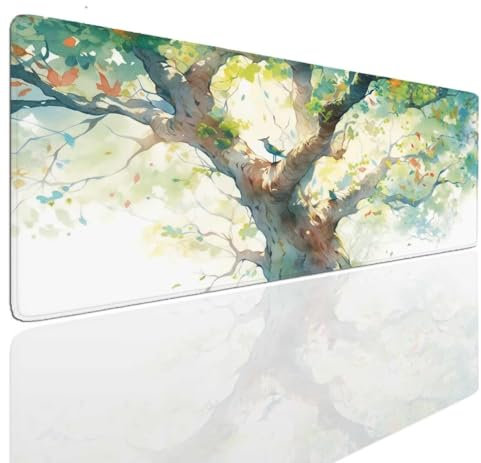 Tapis de Souris Picture 900x600x4mm Grand Tapis de Souris XXL Gamer Gaming, Sous Main Bureau à Bords Cousus, Tapis de Bureau Gaming Antidérapante, Protection de Bureau Sous-mains Accessoire Deco S-850