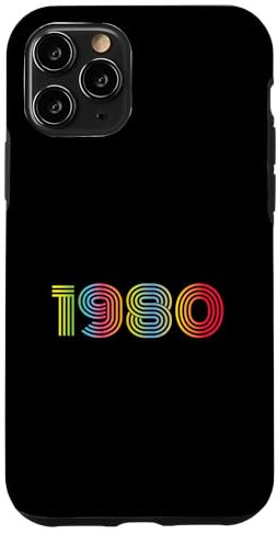 Hülle für iPhone 11 Pro Funky 1980 Original Vintage Geburtstag Est Ausgabe 1980