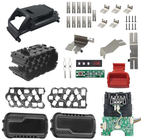 Battery Case Replacement For Dewalt 20V/60v DCB609 DCB606, 6.0ah Max 9ah Plastic Case Replacement Broken Battery Housing Parts Cover Circuit Board Repair Kit