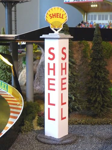 Slotcar Dekoration Shell Turm als Holz-Bausatz für Carrera DIGITAL