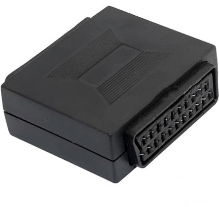 Accoppiatore SCART a 21 pin femmina a femmina adattatore zoccoli connettore giunto per migliora la connessione uditiva e video