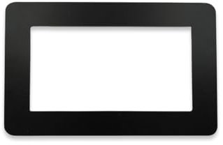 DWUENT 1pc Double Socket Surround 7.5x15.5cm - Matte Black Socket Surround Plate for Walls & Light Switches