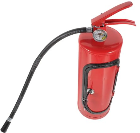HOUDERCO Contenitore Whisky a Forma di Estintore, Scatola in Metallo per Conservazione Vino e Bicchieri, Regalo Uomo per Feste e Casa
