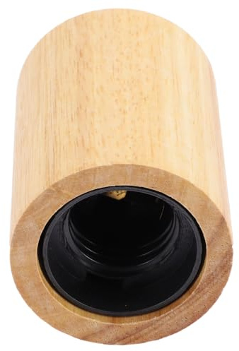 MOBUTOFU Douille E27 en Bois Support Solide, Base Ronde Pratique, Adaptée Suspendre Luminaire Salle à Manger et Café Couleur Aléatoire