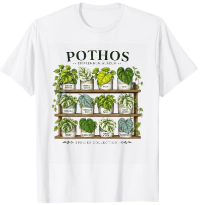 Progettazione Botanica di Piante d'appartamento di varietà di Piante di Pothos Maglietta