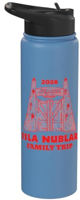 Jurassic Park Isla Nublar Family Trip 2028 Stainless Steel Insulated Water Bottle