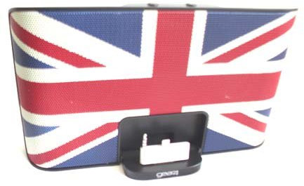 Gear4 StreetParty 3 UK Portable Docking Station Speaker with UK Plug Compatible with Apple 30-pin Devices Including iPhone 3G/3GS/4/4S, iPad 2/3, iPod Nano 5th Generation and iPod Touch 4th Generation