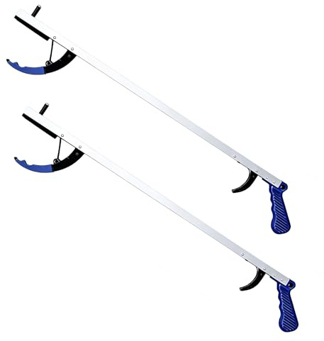Blue Jay 32 Inch Reachers and Grabbers for Seniors, Long Pickup Tool 2-Pack