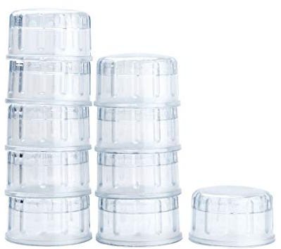 dPois 10 Pack Tapas para Coctelera Coctel Mezclador Bartender Tool Máquina de Café Helado Cóctel Coctelera de Resina Barra 500 ml 700 ml Transparente One Size