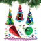 Baker Ross AX442 Christmas Tree Bauble Mix & Match Kits - Pack of 6, Christmas Tree Ornaments for Creative Art and Craft Activities to Paint and Decorate
