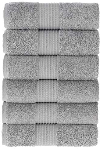 MAURAHOME Luxus Handtücher Set 100% Baumwolle. Hotel & Spa Qualität, 6 Große Handtücher 50x100, Schnell Trocknende Frottiertücher, Weich, Plüschig und Stark Saugfähig