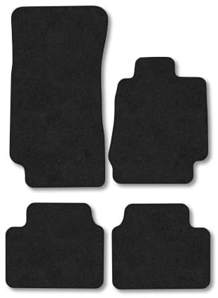 Alfa Romeo Giulia (2016+) Carpet Car Mats | Black Edge Trim Tailored Fit Floor Mats Full Coverage Protection Accessories Easy Clean Anti Slip Made in the UK