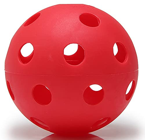 U/D 2 Stück 72 mm EVA Hohle Golfbälle 26 Löcher für (rot)