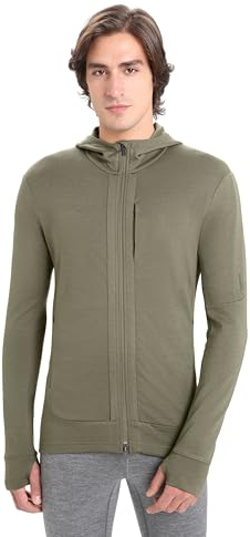 Icebreaker Quantum III LS Zip Hoodie, M, Loden