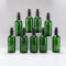 YIZHAO Flacon Spray Vide 100ml, Vert Bouteille Spray Verre, avec Brouillard de Pulverisateur Fine, pour Huiles Essentielles, Aromathérapie, Parfums, Nettoyage, Voyage, Pharmacie – 9Pcs