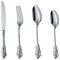 Aiwerttes Besteck-Set Barock, Besteck aus Edelstahl 18/10 Spiegelpolierte, 12-teiliges Silber Besteck Set inkl. Messer, Gabel, Löffel, Teelöffel Essbesteck für 3 Personen, Spülmaschinenfest