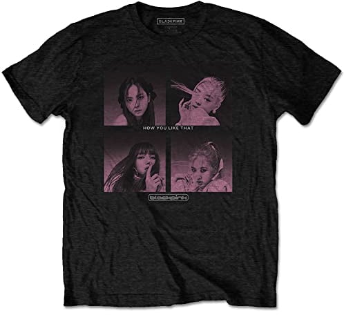 BlackPink Rock Off Tee: How You Like That, Schwarz, XL