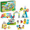 LEGO 10956 DUPLO Erlebnispark, Kinderspielzeug ab 2 Jahre mit Jahrmarkt und Zug