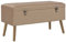 vidaXL Bank mit Stauraum Flurbank Sitzbank Polsterbank Bettbank Betthocker Garderobenbank Flur Wohnzimmer Schlafzimmer 80cm Beige Samt