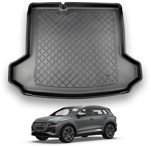 NOMAD Boot Liner Mat for Audi Q4 2021+ [Non-adjustable boot floor] | Premium Anti-Slip TPE Car Boot Protector Tray, Waterproof Raised Edge Trunk Mat, Easy Clean Cargo Floor Liner